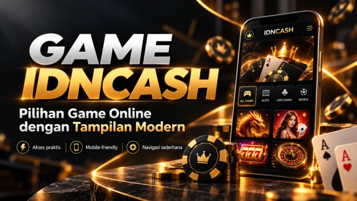 GAME IDNCASH dengan tampilan permainan modern